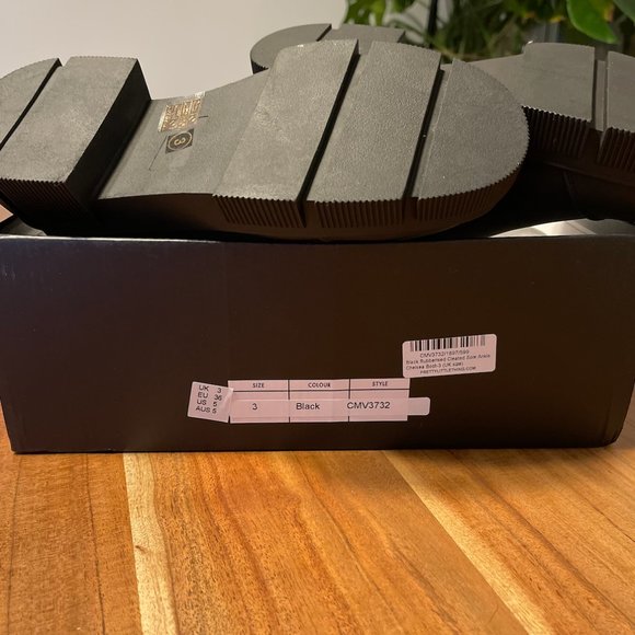 Black Rubberised Cleated Sole Ankle Chelsea Boot - Picture 10 of 10